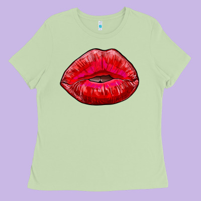 Kiss Ladies Tee Designed By Adodesignshop