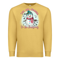 Antique Gold 'tis the season to be freezing Premium Sweatshirt - MaliasSmallBusiness