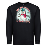 Black 'tis the season to be freezing Premium Sweatshirt - MaliasSmallBusiness