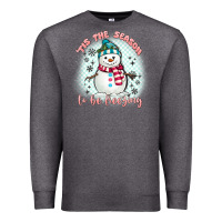 Charcoal Heather 'tis the season to be freezing Premium Sweatshirt - MaliasSmallBusiness