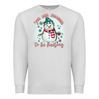 Dove Grey 'tis the season to be freezing Premium Sweatshirt - MaliasSmallBusiness