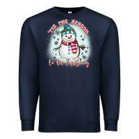 Navy 'tis the season to be freezing Premium Sweatshirt - MaliasSmallBusiness