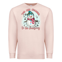Pale Pink 'tis the season to be freezing Premium Sweatshirt - MaliasSmallBusiness