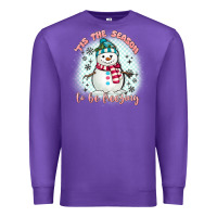 Purple 'tis the season to be freezing Premium Sweatshirt - MaliasSmallBusiness