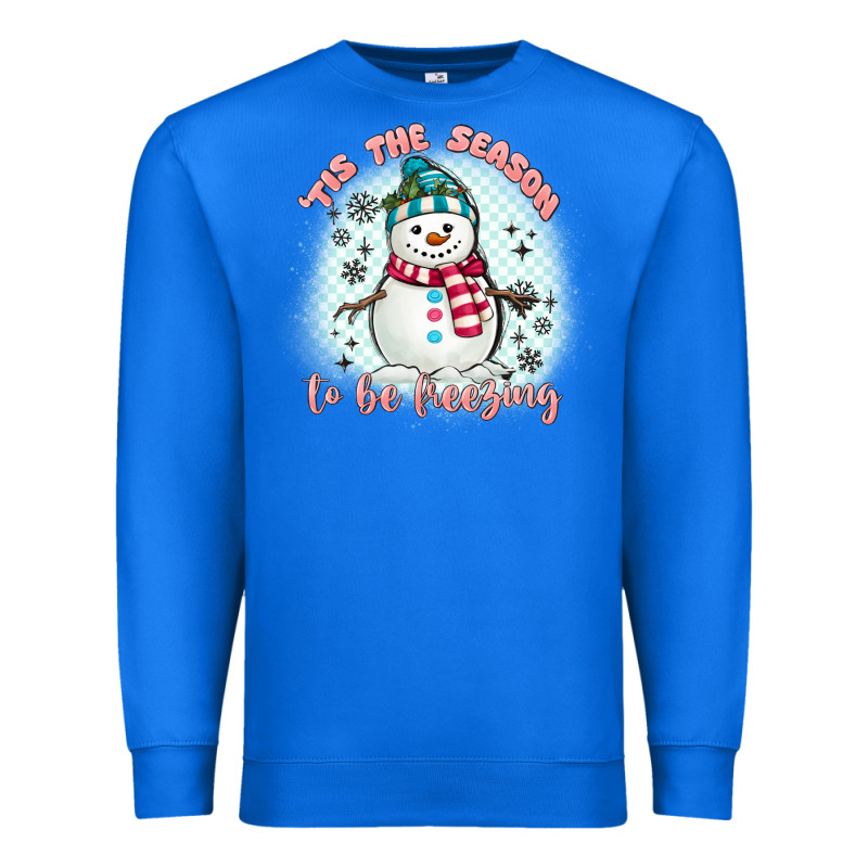 'tis The Season To Be Freezing Premium Sweatshirt by MaliasSmallBusiness | Teevron