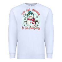 White 'tis the season to be freezing Premium Sweatshirt - MaliasSmallBusiness