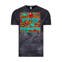 Cloud Black teacher life seamless pattern Vintage Tee - HRA Design Shop