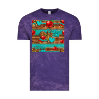 Cloud Purple teacher life seamless pattern Vintage Tee - HRA Design Shop