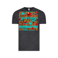 Vintage Black teacher life seamless pattern Vintage Tee - HRA Design Shop