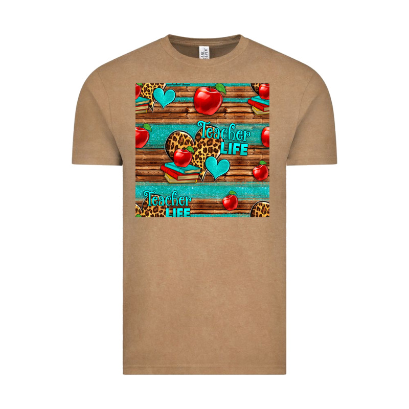 Teacher Life Seamless Pattern Vintage Tee by HRA Design Shop | Teevron