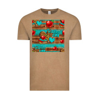 Vintage Coffee teacher life seamless pattern Vintage Tee - HRA Design Shop