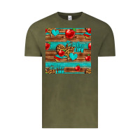 Vintage Olive teacher life seamless pattern Vintage Tee - HRA Design Shop