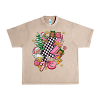 French Oak pink christmas lightning bolt Urban Heavy Tee - AdoDesignShop
