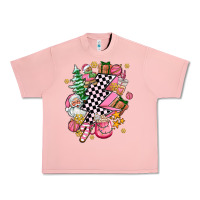 Salmon pink christmas lightning bolt Urban Heavy Tee - AdoDesignShop