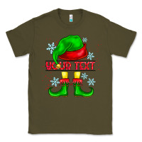 Army Green Elf Your Text Classic Tee - CowhideDigitalArt