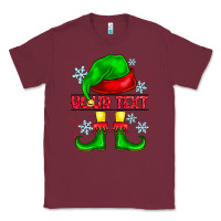 Burgundy Elf Your Text Classic Tee - CowhideDigitalArt