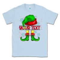 Dusty Blue Elf Your Text Classic Tee - CowhideDigitalArt