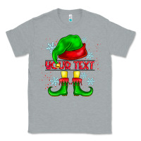 Heather Grey Elf Your Text Classic Tee - CowhideDigitalArt