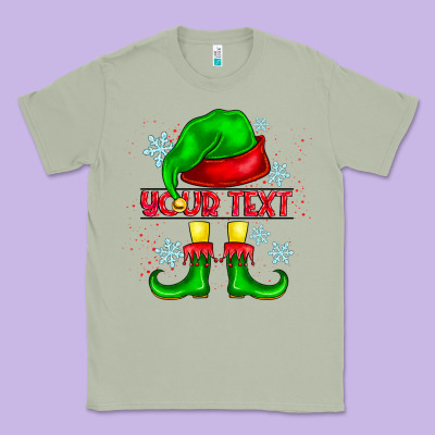 Elf Your Text Classic Tee Designed By Cowhidedigitalart