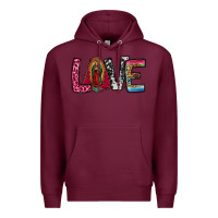 Burgundy our lady of guadalupe love Premium Hoodie - Jasminsmagicworld