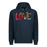 Navy our lady of guadalupe love Premium Hoodie - Jasminsmagicworld