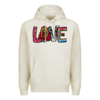 Oatmeal Heather our lady of guadalupe love Premium Hoodie - Jasminsmagicworld