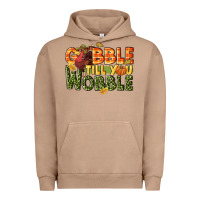 Pigment Burro Gobble till you wobble turkey thanksgiving Urban Hoodie - NancyCooperArtShop