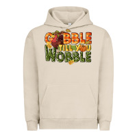 Gobble Till You Wobble Turkey Thanksgiving Urban Hoodie | Teevron