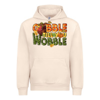 Sandshell Gobble till you wobble turkey thanksgiving Urban Hoodie - NancyCooperArtShop