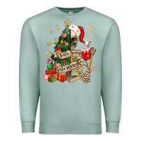 Seafoam sorta scary sorta merry skeleton christmas tree Premium Sweatshirt - MaliasSmallBusiness