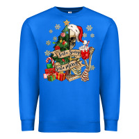 True Royal sorta scary sorta merry skeleton christmas tree Premium Sweatshirt - MaliasSmallBusiness