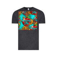 Vintage Black teacher apple seamless pattern Vintage Tee - HRA Design Shop
