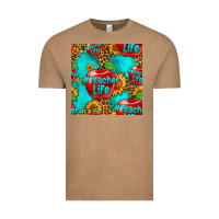 Vintage Coffee teacher apple seamless pattern Vintage Tee - HRA Design Shop