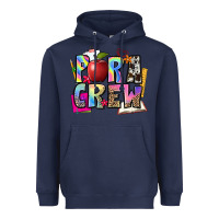 Navy para crew Heavyweight Hoodie - NancyCooperArtShop