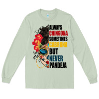 Matcha always chingona sugar skull Long Sleeve Tee - BundleAndBundleShop