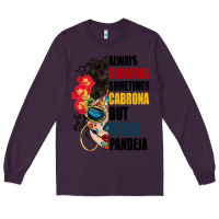 Plum always chingona sugar skull Long Sleeve Tee - BundleAndBundleShop