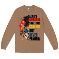 Toasted Coconut always chingona sugar skull Long Sleeve Tee - BundleAndBundleShop