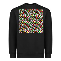 Black christmas leopard Heavyweight Sweatshirt - FaDigitalArtStudio