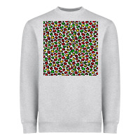 Heather Grey christmas leopard Heavyweight Sweatshirt - FaDigitalArtStudio