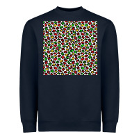 Navy christmas leopard Heavyweight Sweatshirt - FaDigitalArtStudio