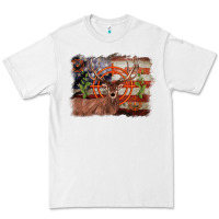 White deer hunting target american flag  background Premium Tee - BarkalooDesign