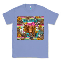 Colony Blue just a little moody long haired cow Classic Tee - Jasminsmagicworld