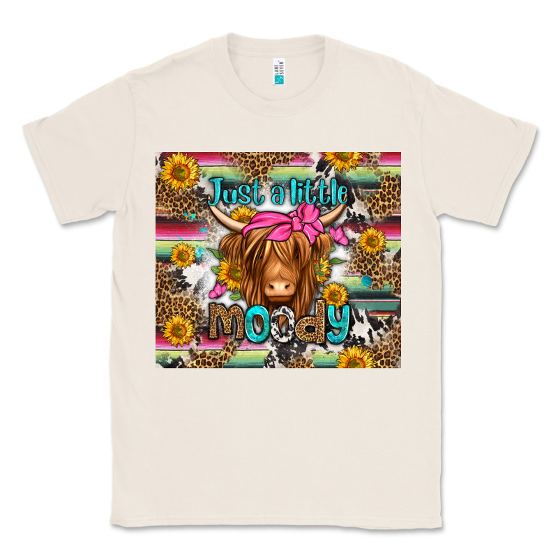 Just A Little Moody Long Haired Cow Classic Tee by Jasminsmagicworld | Teevron