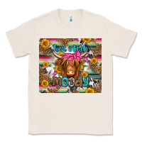 Natural just a little moody long haired cow Classic Tee - Jasminsmagicworld