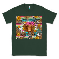 Sports Green just a little moody long haired cow Classic Tee - Jasminsmagicworld