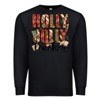 Black holly jolly teacher Premium Sweatshirt - MaliasSmallBusiness