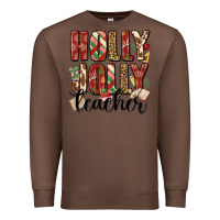 Chestnut holly jolly teacher Premium Sweatshirt - MaliasSmallBusiness