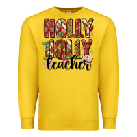 Lemon holly jolly teacher Premium Sweatshirt - MaliasSmallBusiness
