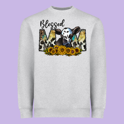 Blessed Heavyweight Sweatshirt Designed By Cowhidedigitalart