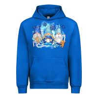 Cobalt snowman gnome Urban Hoodie - texasbilliewilder